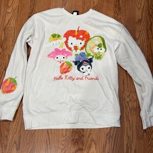 Hello Kitty Kids Sweatshirt - Cream with Colorful Characters